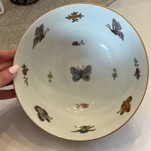VINTAGE LJ OF JAPAN BUTTERFLY BOWL